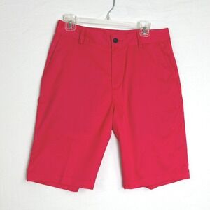 Adidas Adizero Golf Shorts Mens 30 Pink/Melon Performance Flat Front Stretch